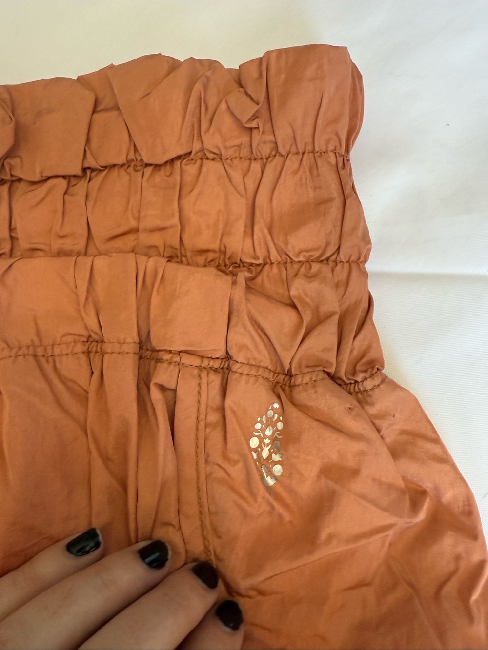 Free People Movement The Way Home Shorts in Rust Orange Size Large - Picture 5 of 11